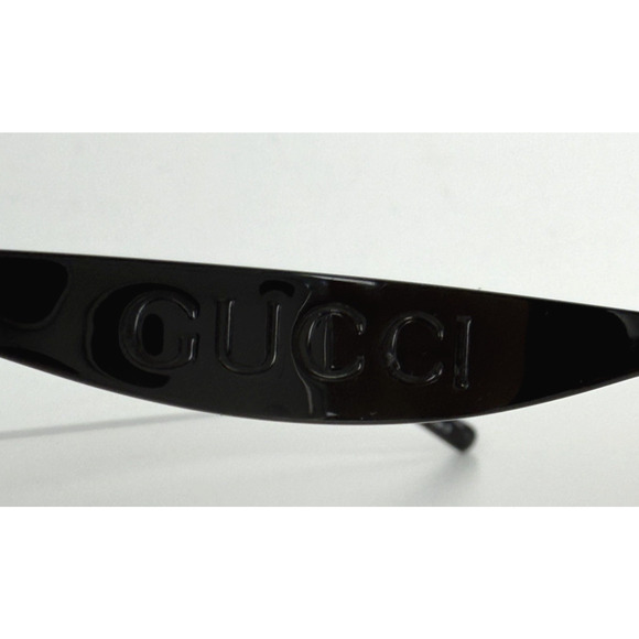 Gucci GG1656S 001 Sunglasses in Black Metal Frame and Grey Tinted Lenses